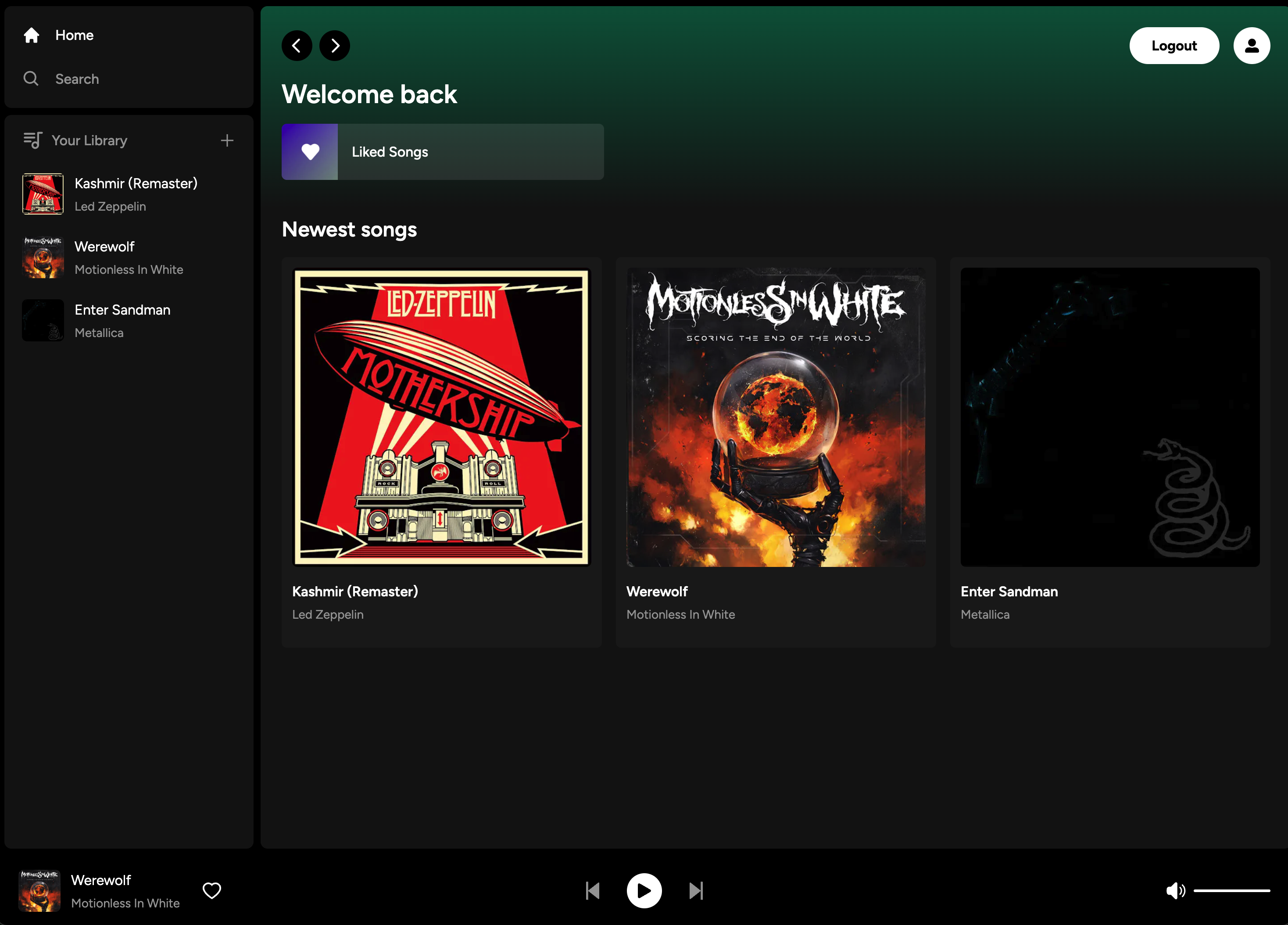 spotify clone app